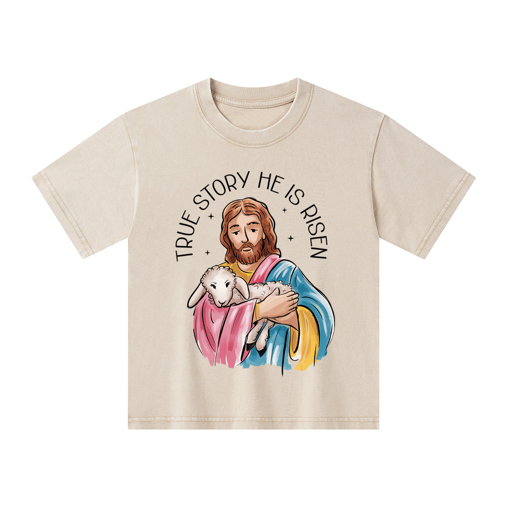 True Story He Is Risen Kid Washed T-Shirt