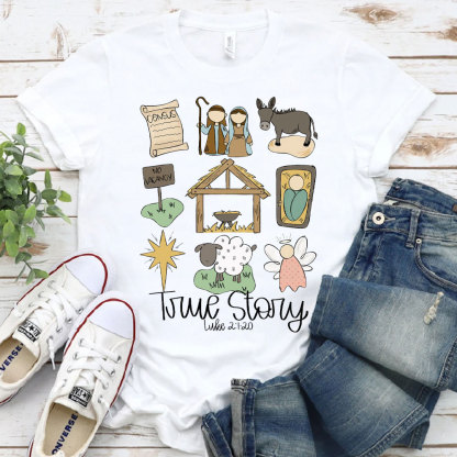 True Story Luke 21：20 Christian T-Shirt