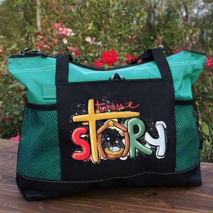 True Story Nativity Christmas Christian Tote Bag