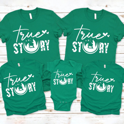 True Stroy Christian Christmas Family Matching Shirts
