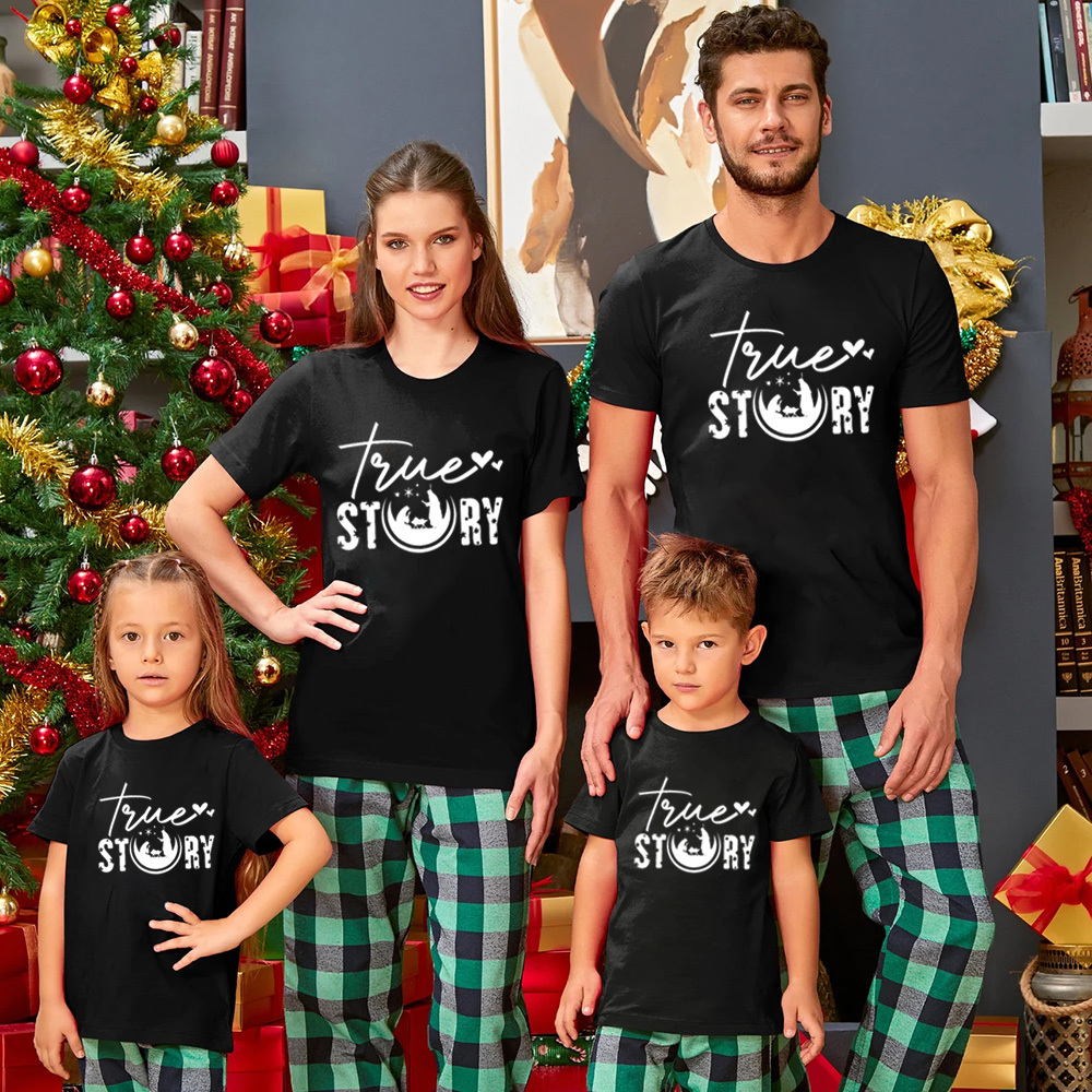 True Stroy Christian Christmas Family Matching Shirts