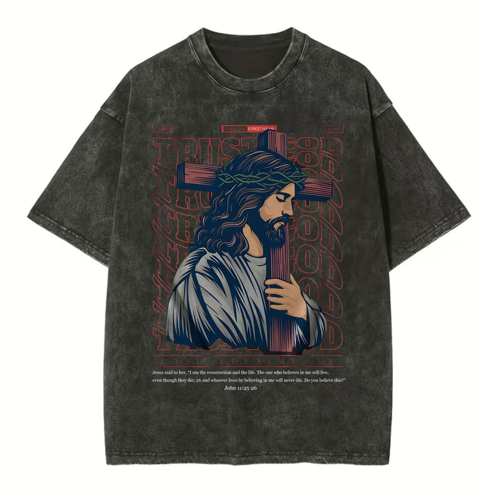 Vintage Washed Christian Sample T-Shirt Sale-GuidingCross