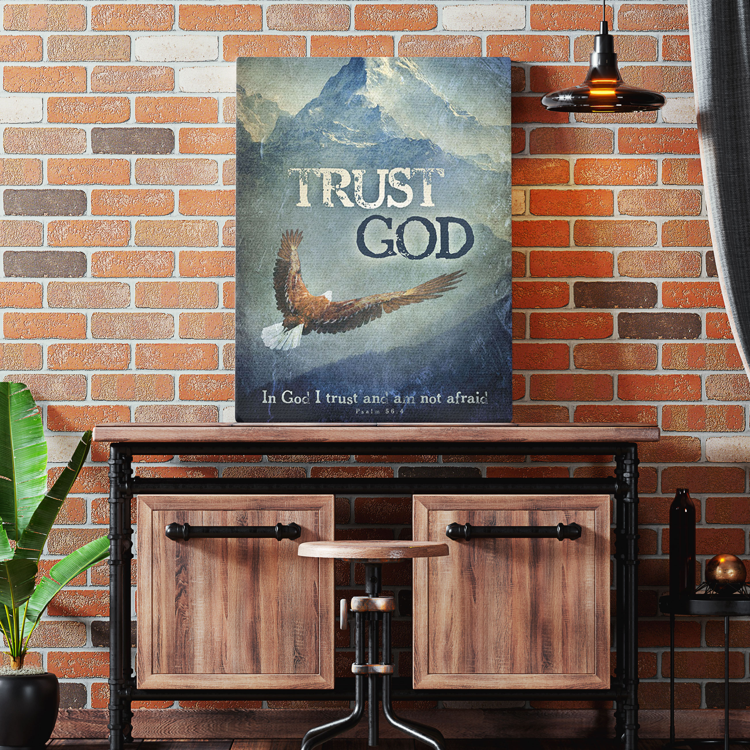 Trust God Christian Canvas Wall Art