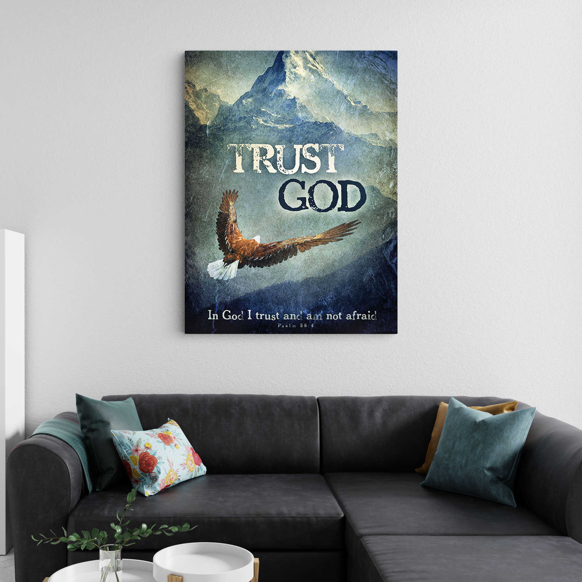 Trust God Christian Canvas Wall Art