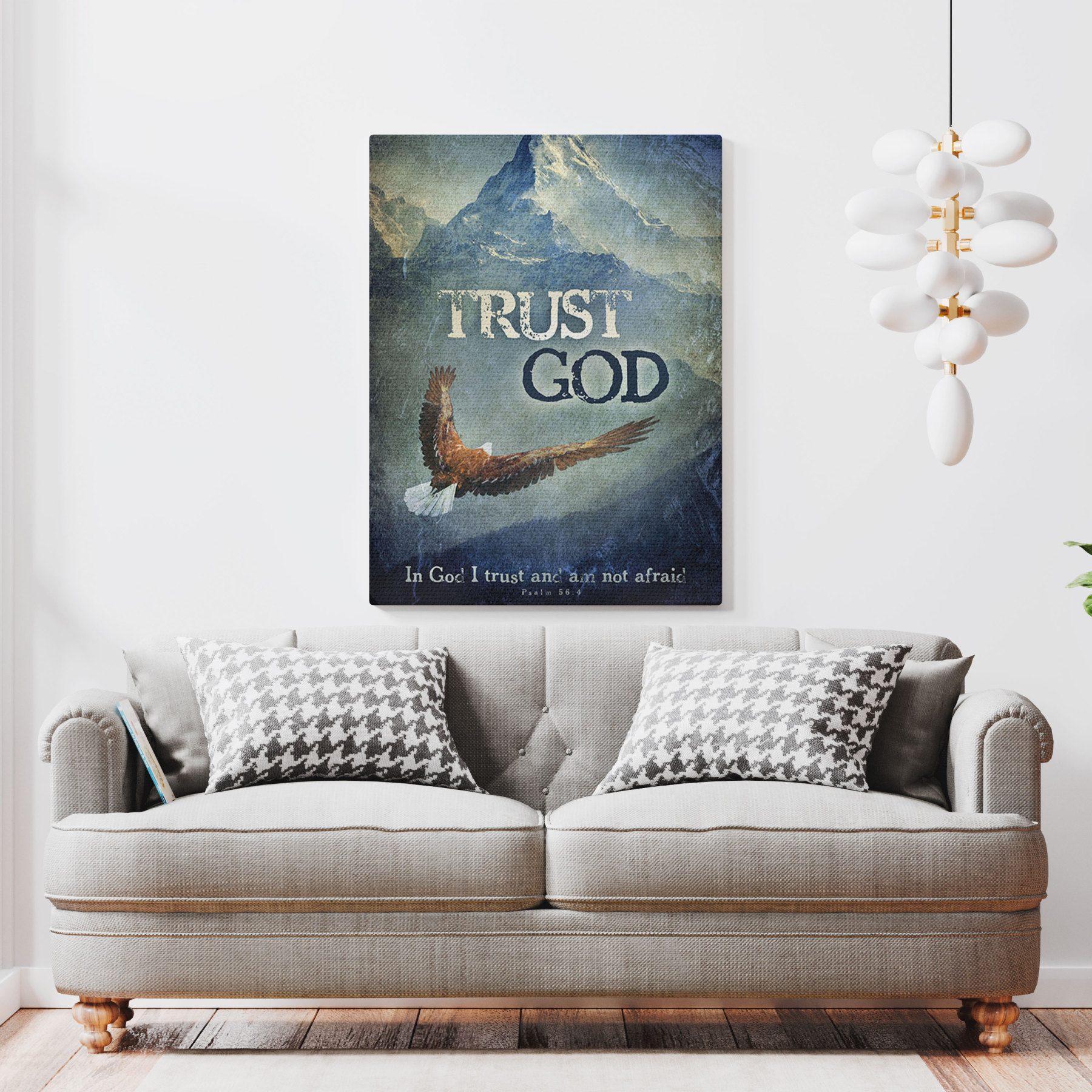 Trust God Christian Canvas Wall Art