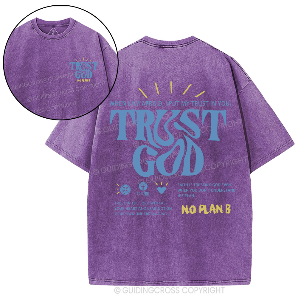 Trust God Christian Washed T-Shirt