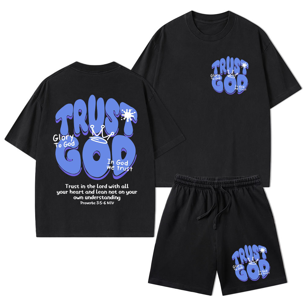Sample Christian Washed T-Shirt & Shorts Sale - GuidingCross