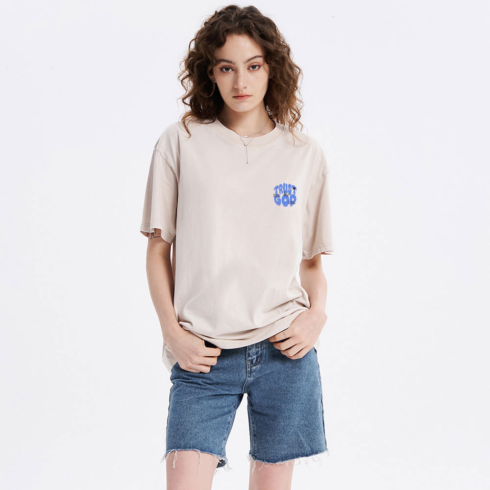 Trust God Christian Washed T-Shirt