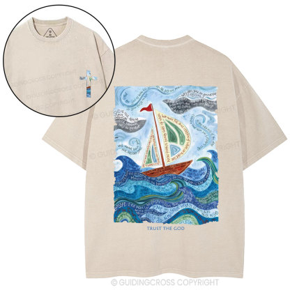 Trust God Christian Washed T-Shirt