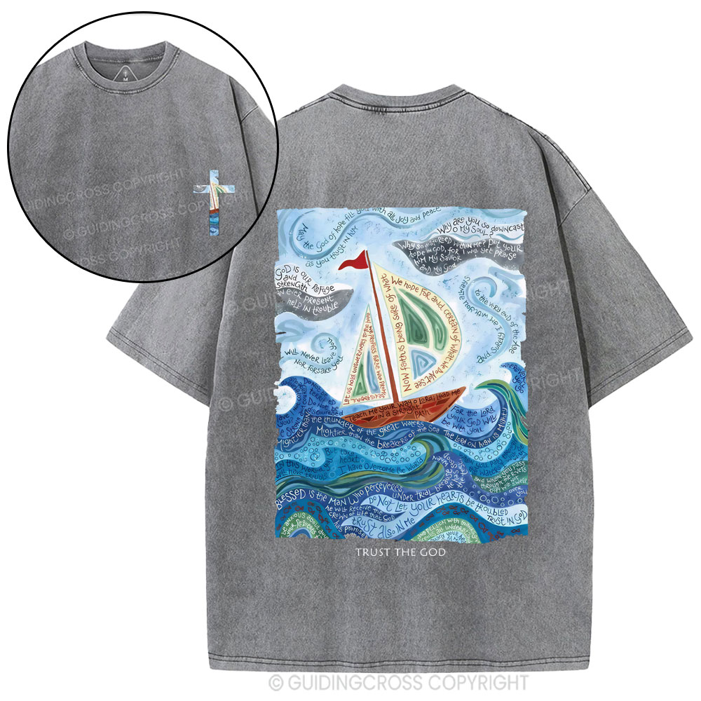 Trust God Christian Washed T-Shirt
