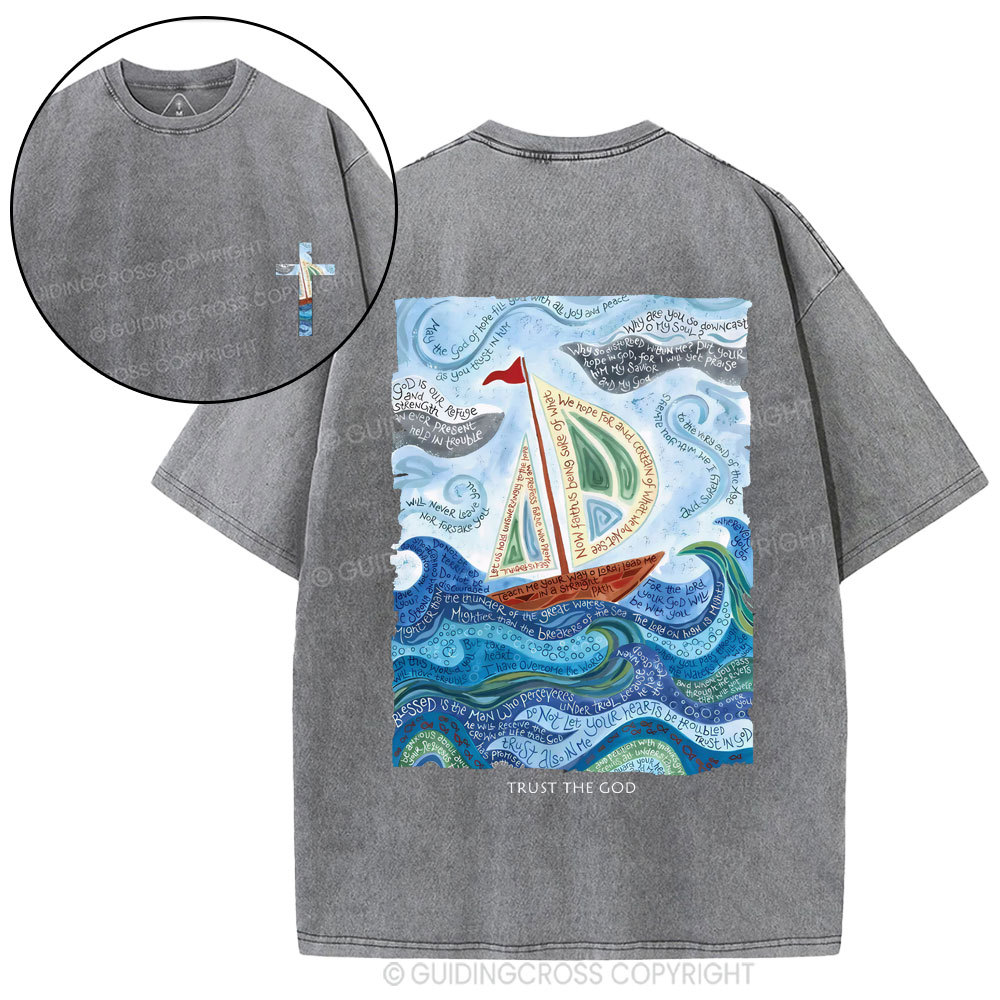 Trust God Christian Washed T-Shirt