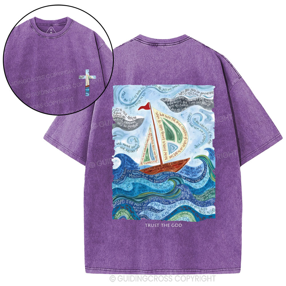 Trust God Christian Washed T-Shirt