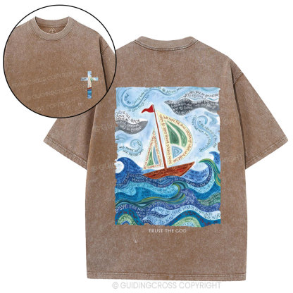 Trust God Christian Washed T-Shirt