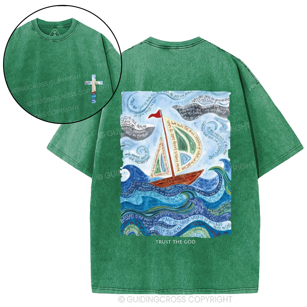 Trust God Christian Washed T-Shirt