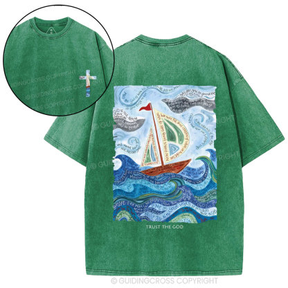 Trust God Christian Washed T-Shirt