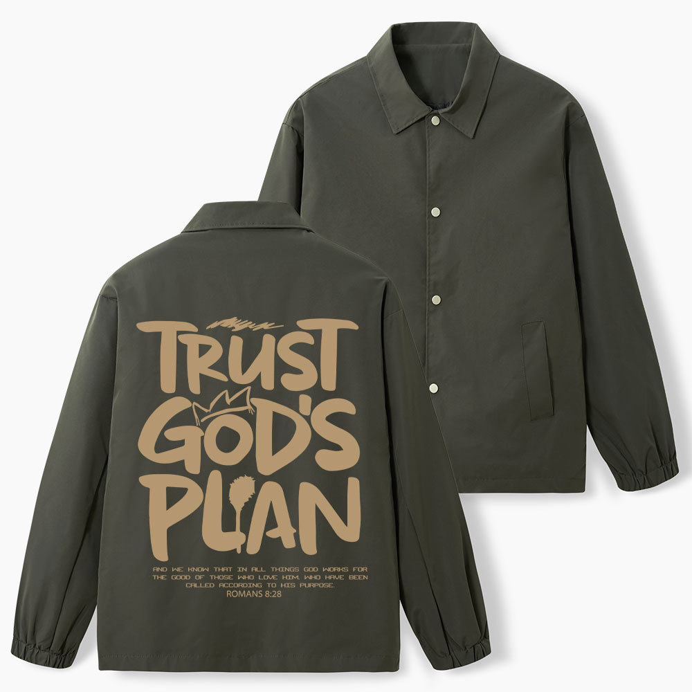 Trust God's Plan Christian Coach Jacket