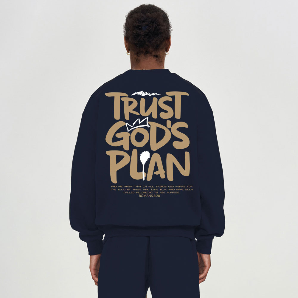 Trust God's Plan Christian Fleece Sweatshirt