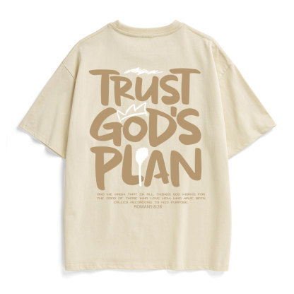 Trust God's Plan Christian Heavy Cotton T-Shirt