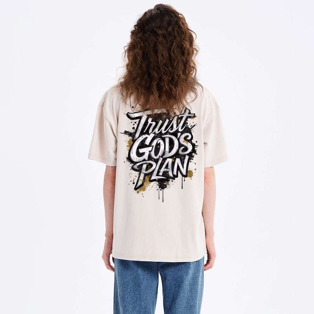 Trust God's Plan Christian Washed T-Shirt