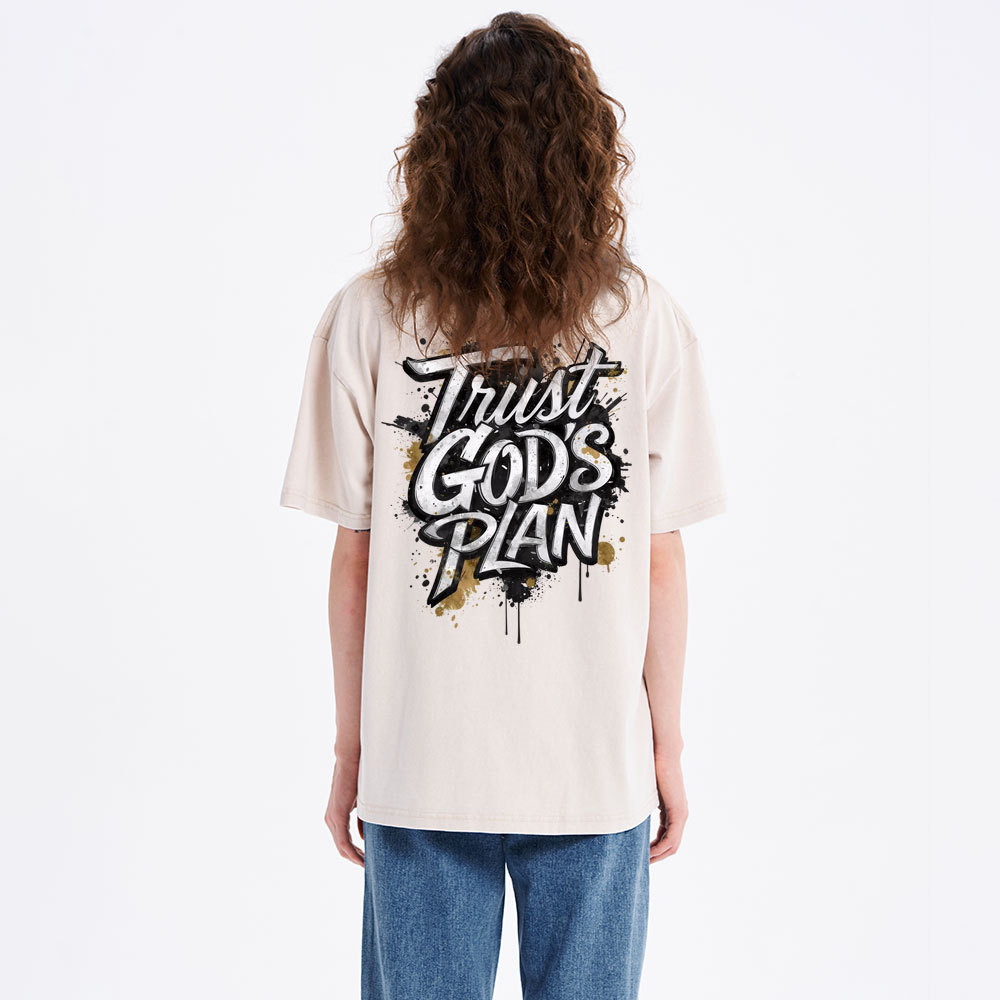 Trust God's Plan Christian Washed T-Shirt