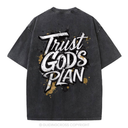 Trust God's Plan Christian Washed T-Shirt