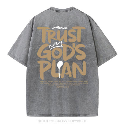 Trust God's Plan Christian Washed T-Shirt