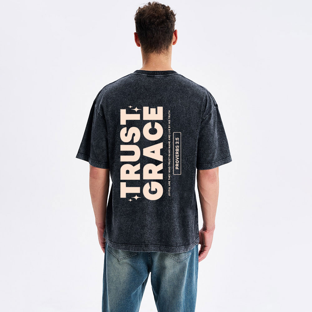 Trust Grace Christian Washed T-Shirt