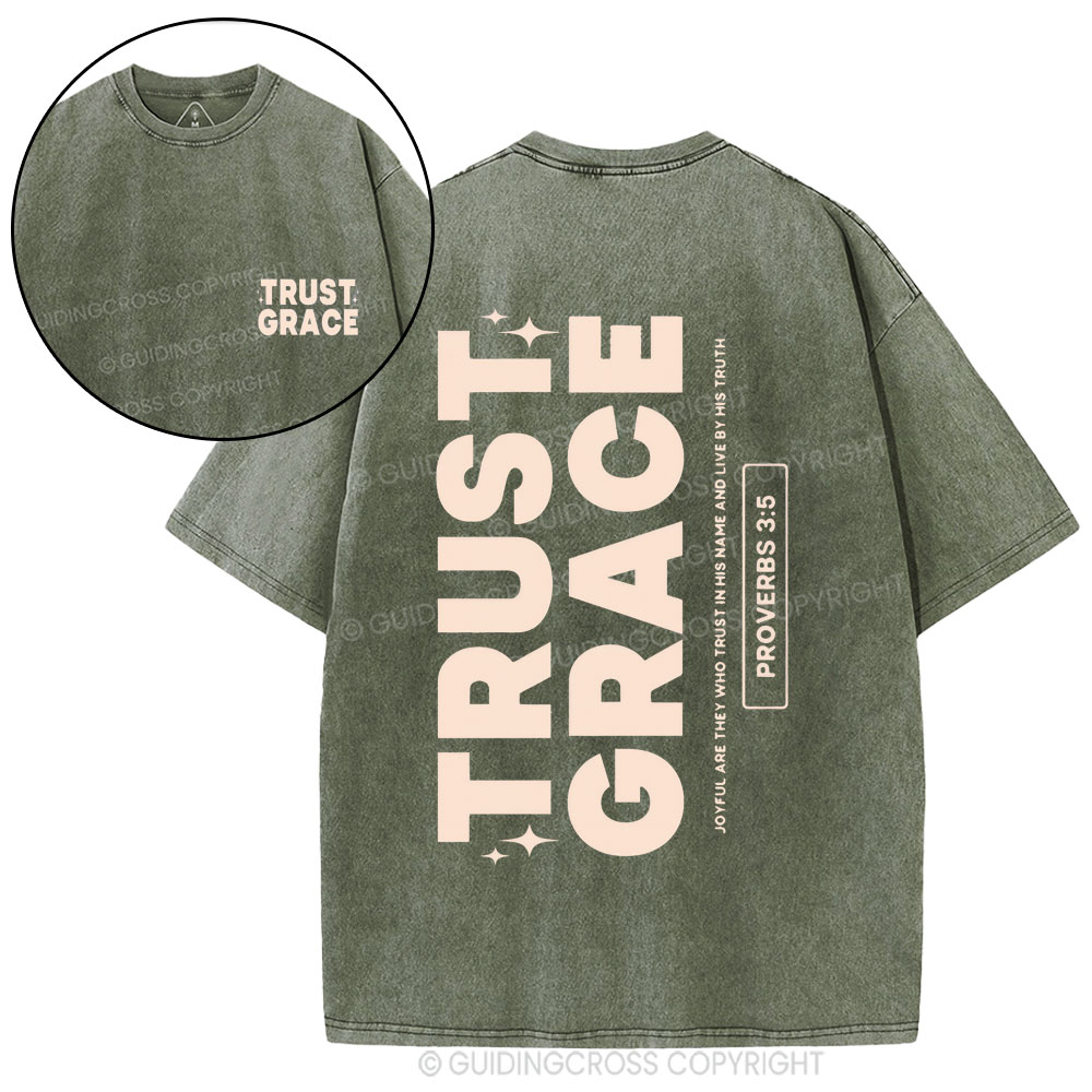 Trust Grace Christian Washed T-Shirt