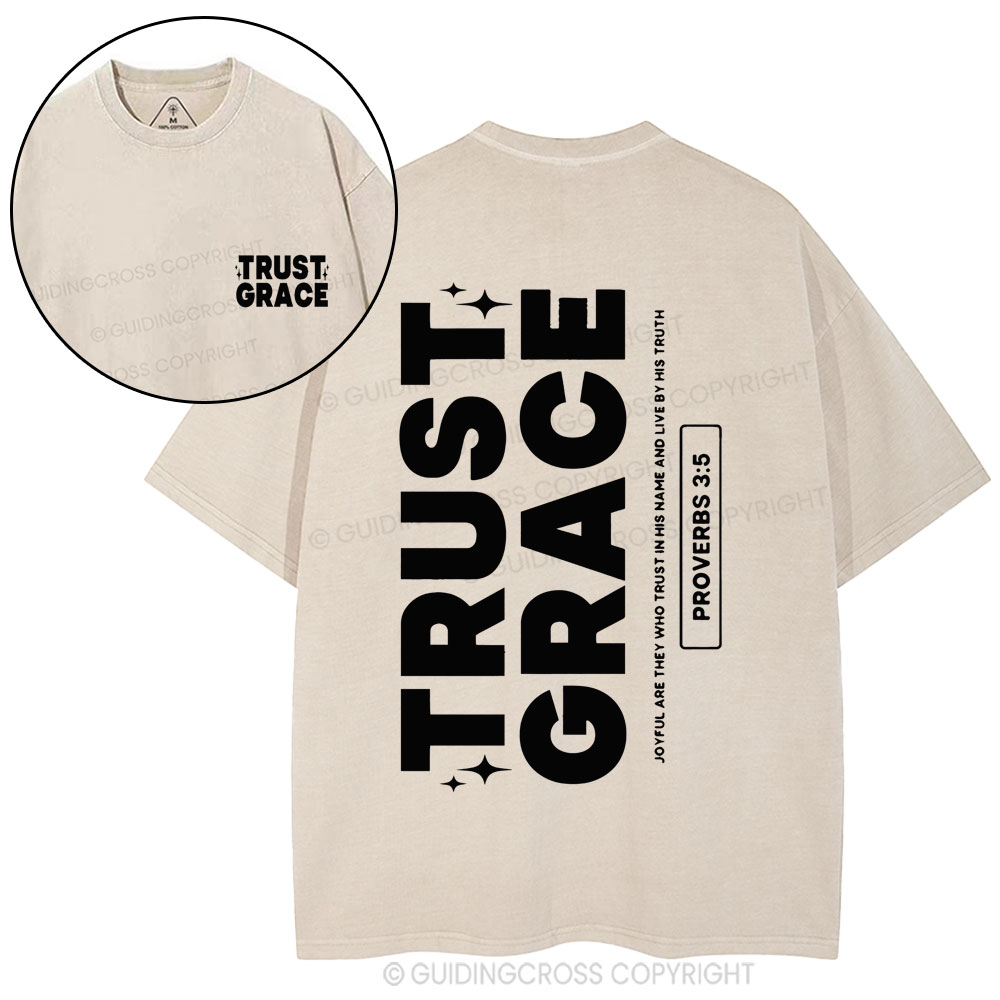 Trust Grace Christian Washed T-Shirt