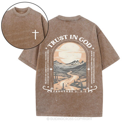 Trust In God Christian Washed T-Shirt