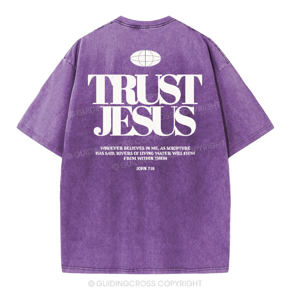 Trust In The Jesus Christian Washed T-Shirt