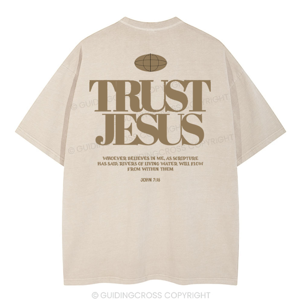 Trust In The Jesus Christian Washed T-Shirt