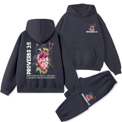 Trust In The Lord Christian Fleece Hoodie Set
