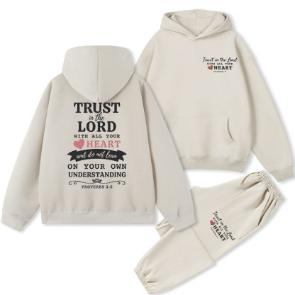 Trust In The Lord Christian Fleece Hoodie Ser