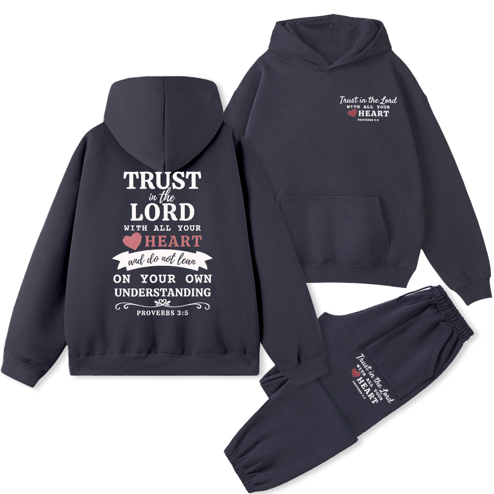 Trust In The Lord Christian Fleece Hoodie Ser