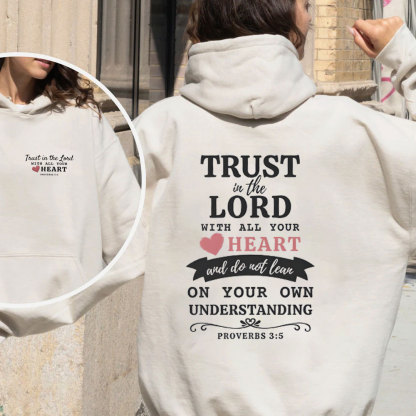 Trust In The Lord Christian Fleece Hoodie Ser