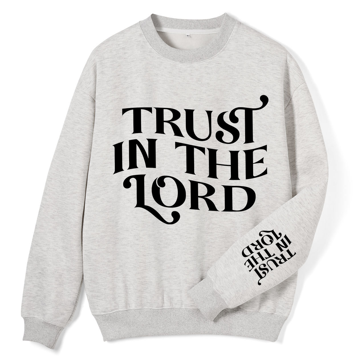 Trust In The Lord Christian Fleece Sweatshirt Sale - GuidingCross