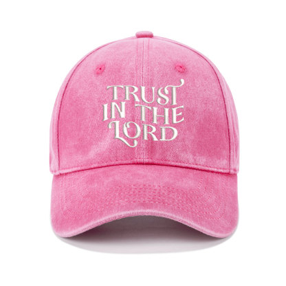 Trust In The Lord Christian Washed Hat