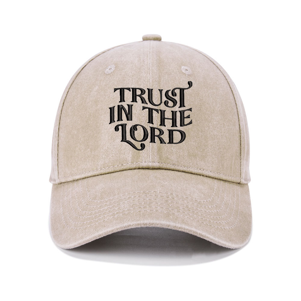 Trust In The Lord Christian Washed Hat