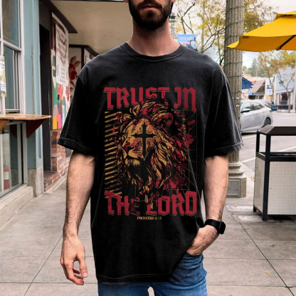 Trust In The Lord Christian Washed T-Shirt