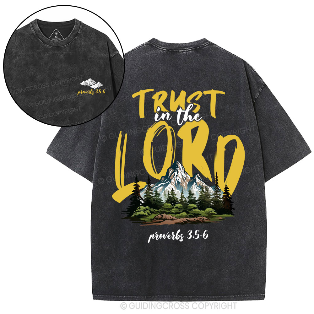 Trust In The Lord Christian Washed T-Shirt