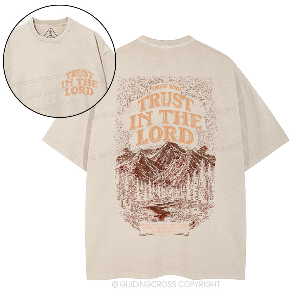 Trust In The Lord Christian Washed T-Shirt