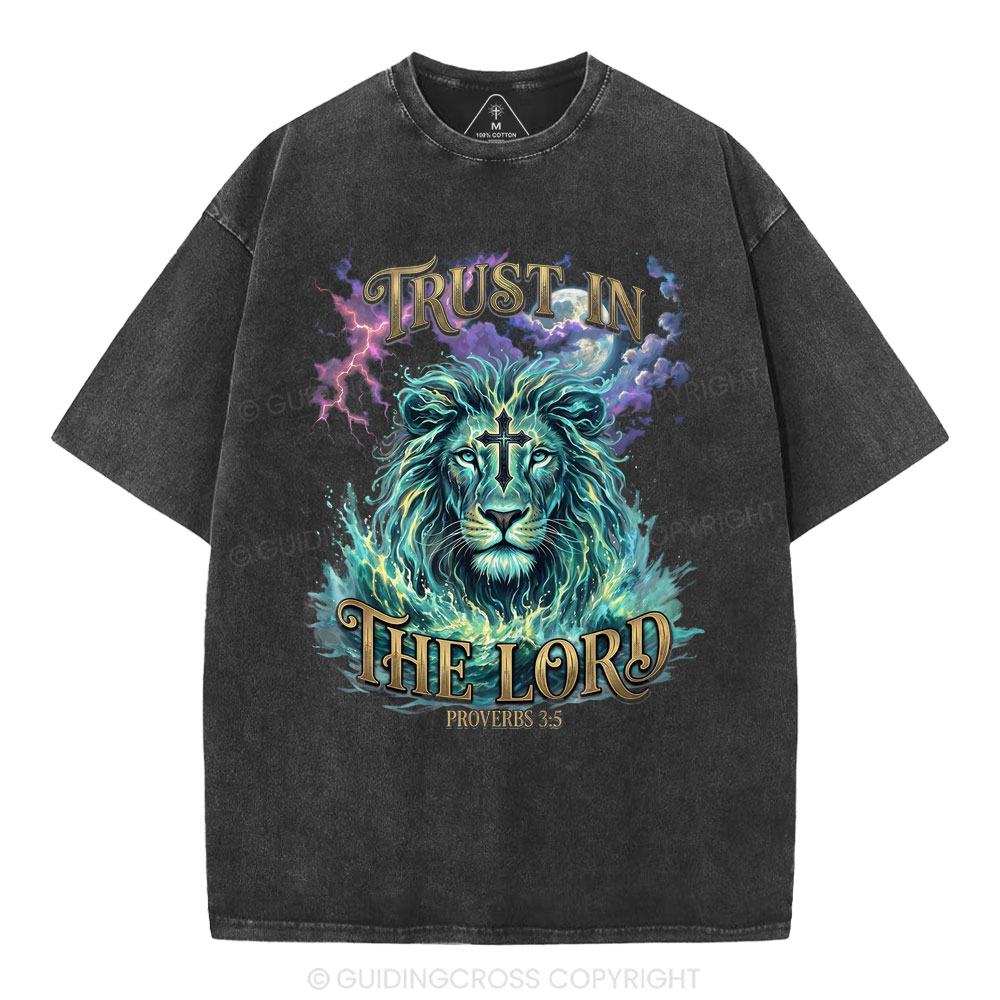 Trust In The Lord Christian Washed T-Shirt