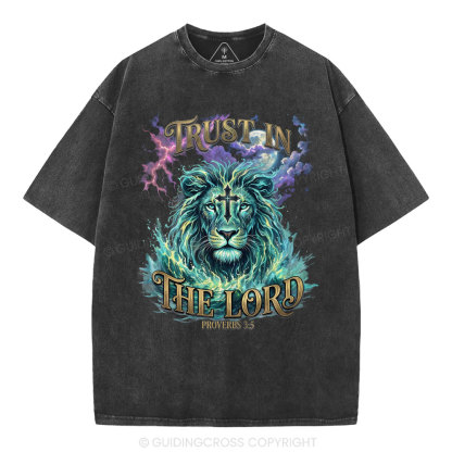Trust In The Lord Christian Washed T-Shirt