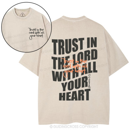 Trust In The Lord Christian Washed T-Shirt