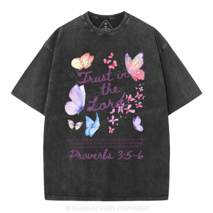 Trust In The Lord Christian Washed T-Shirt
