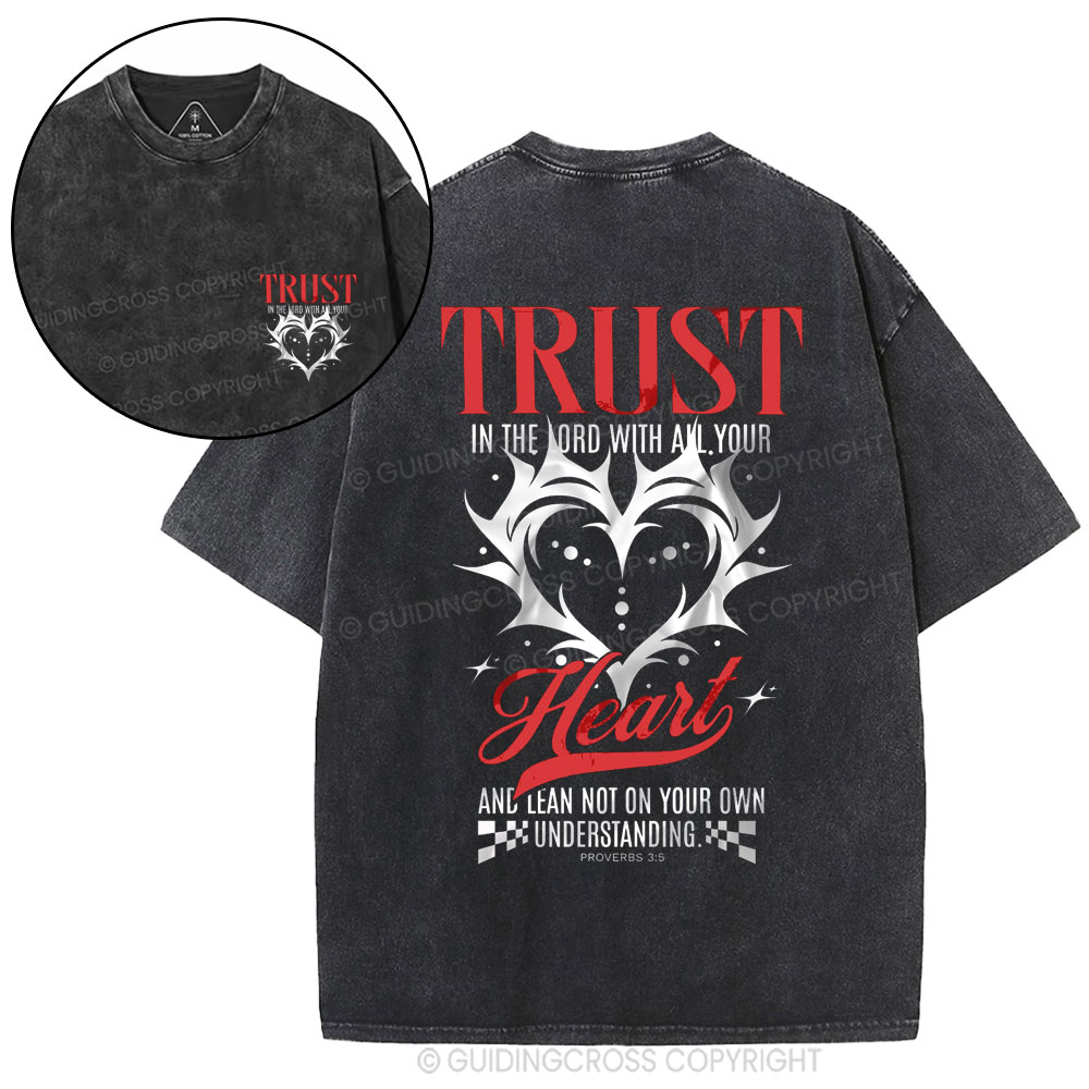 Trust In The Lord Christian Washed T-Shirt