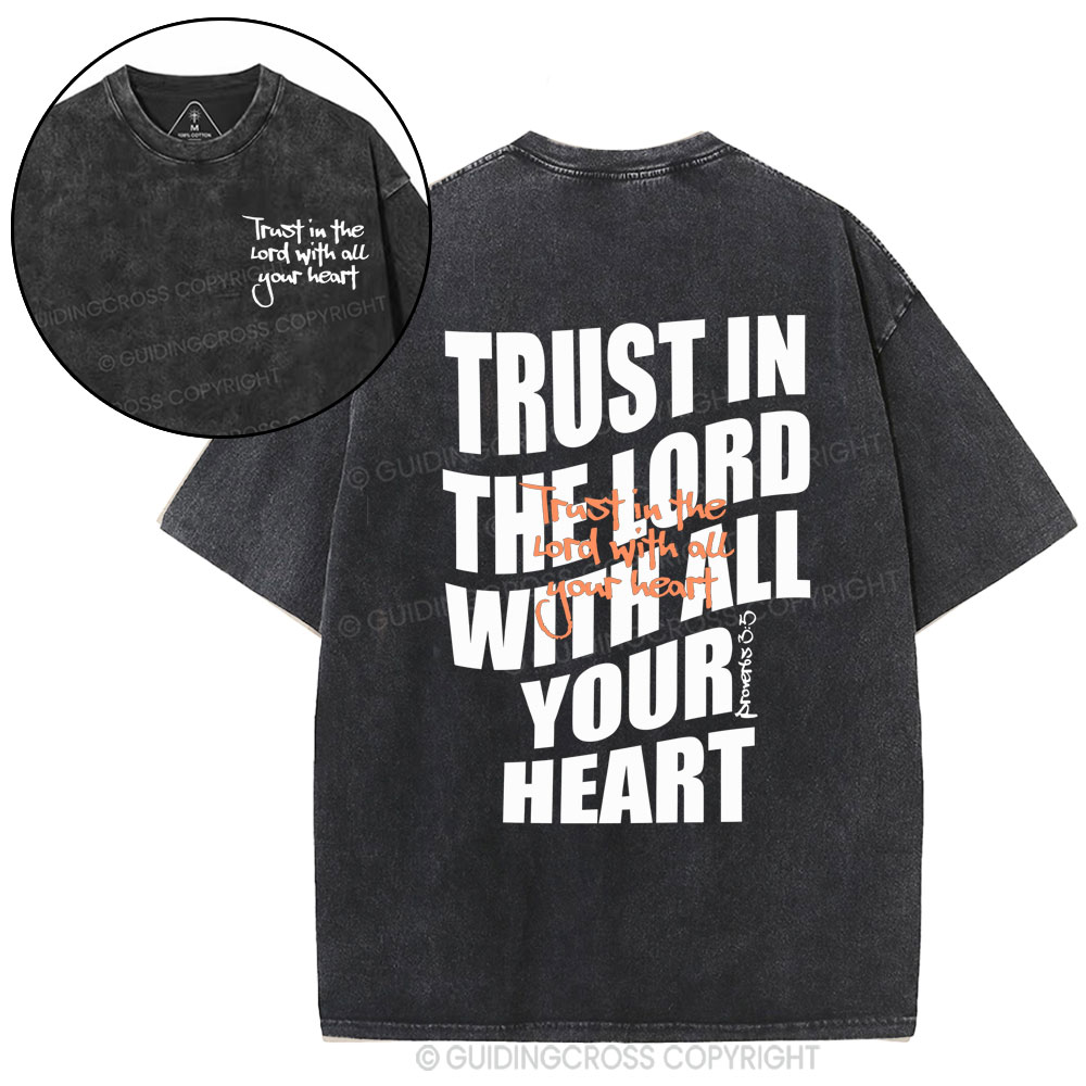 Trust In The Lord Christian Washed T-Shirt