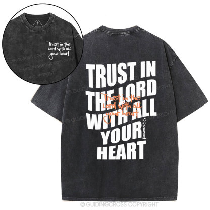 Trust In The Lord Christian Washed T-Shirt