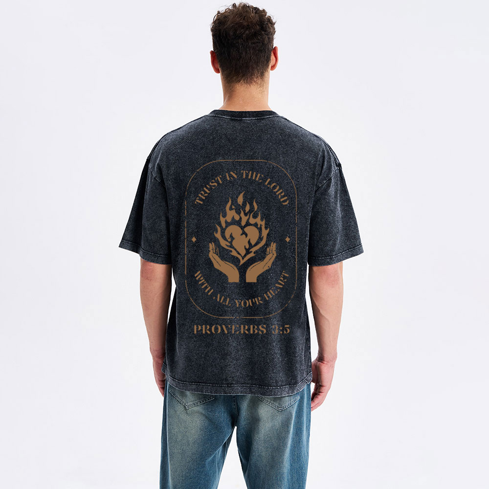 Trust In The Lord Christian Washed T-Shirt